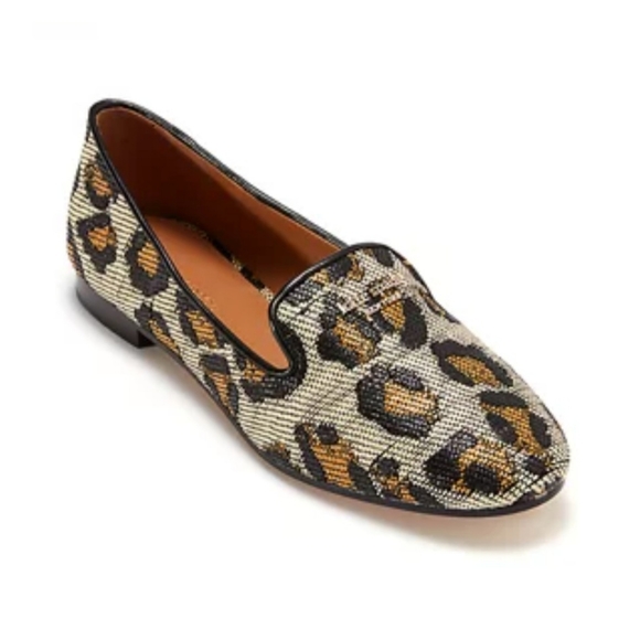 kate spade Shoes - Kate Spade NWT Torte Lepard Raffia Flats